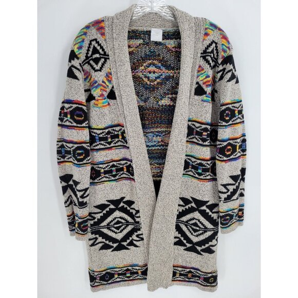Anthropologie Sweaters - Northern Angel Anthropology Aztec Southwestern Boho Cardigan Sweater Sz L